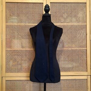 Vintage Ruffler By Rooster Solid Blue Neck tie